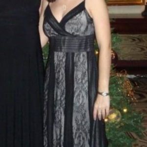 LOFT black lace cocktail dress